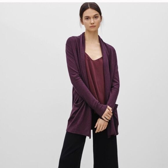 “Wilfred” Flaubert Silk & Cashmere Cardigan-Noble - Picture 1 of 12